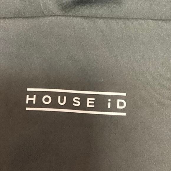 House ID Gray High Rise Pull On Cropped Yoga Running Athletic Leggings Size L - Picture 4 of 5